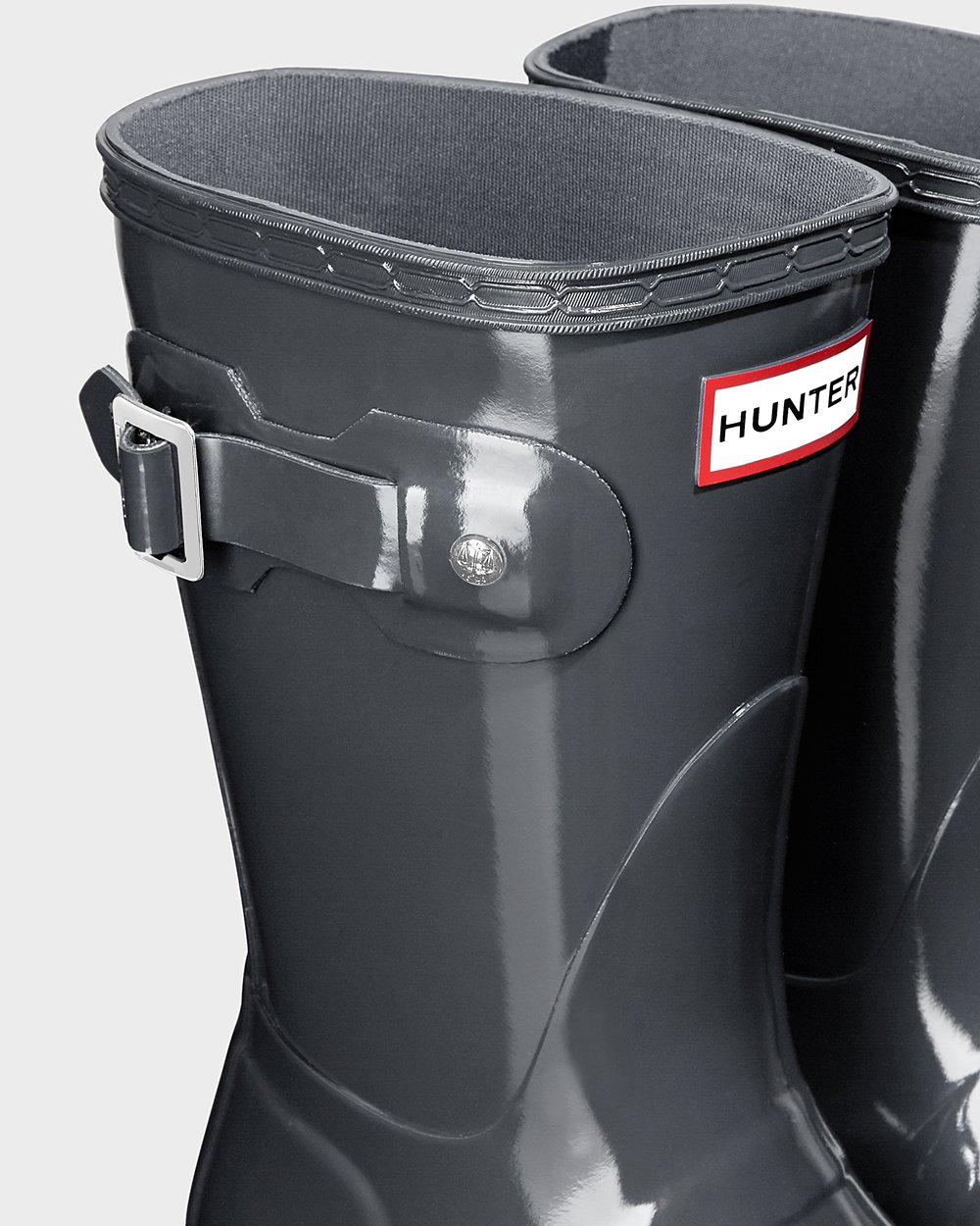 Women Hunter Original Gloss | Short Rain Boots Grey | NZ-87409-RACT